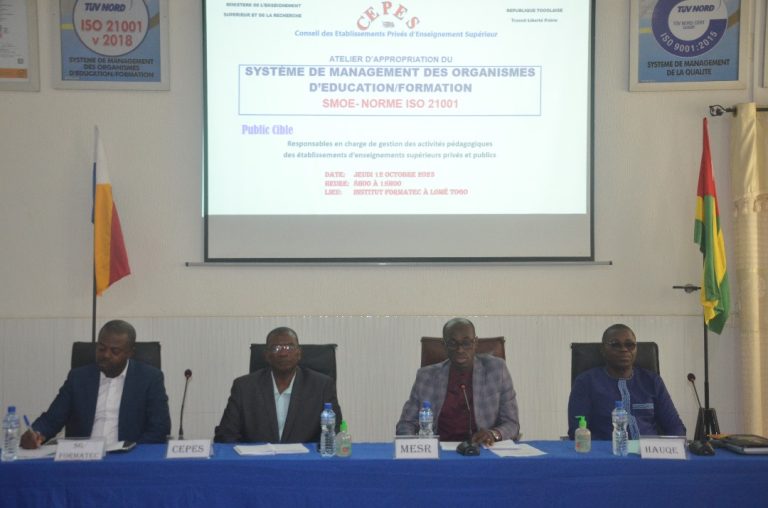 Vers une orientation de l’enseignement supérieur au Togo sur le standard international- Système de Management des Organismes d’Education/Formation (SMOE), Norme ISO 21001